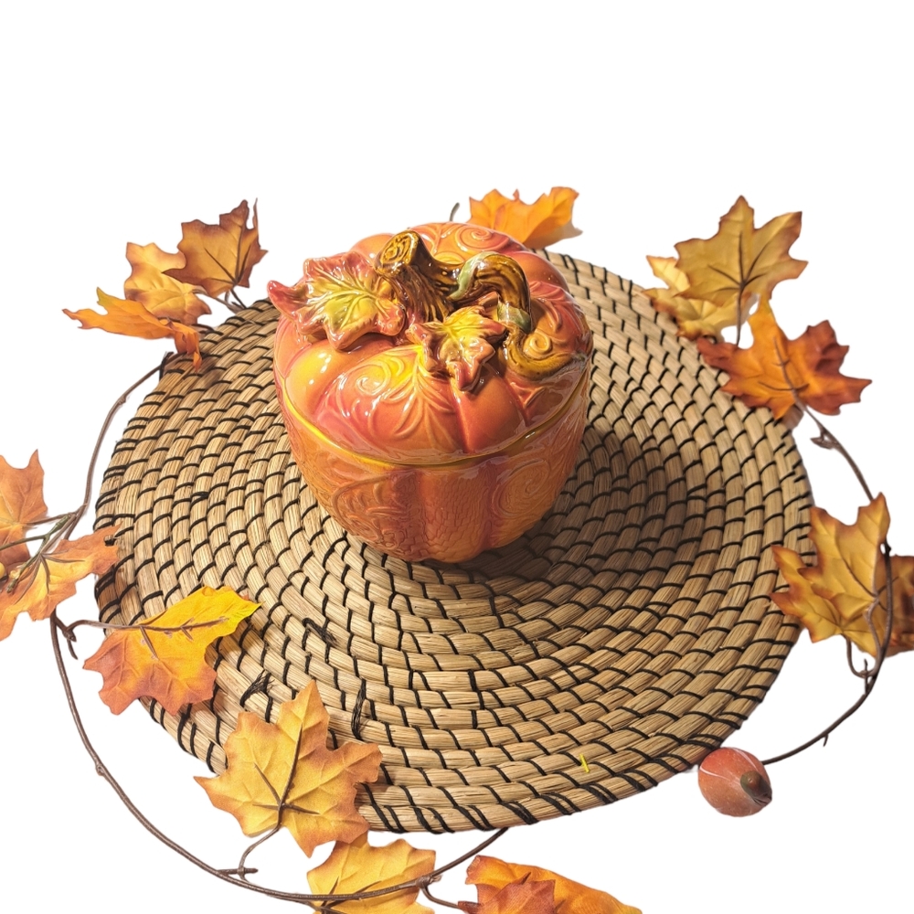 Pumpkin Orange‎ Ceramic Bowl 6 × 5 Inches